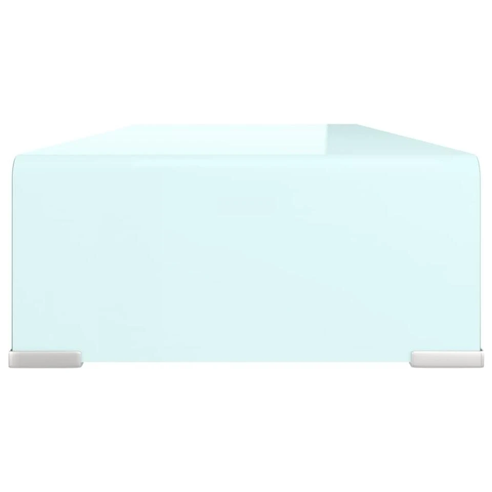 VidaXL Tv-meubel/monitorverhoger 70x30x13 Cm Glas Groen - Afbeelding 4