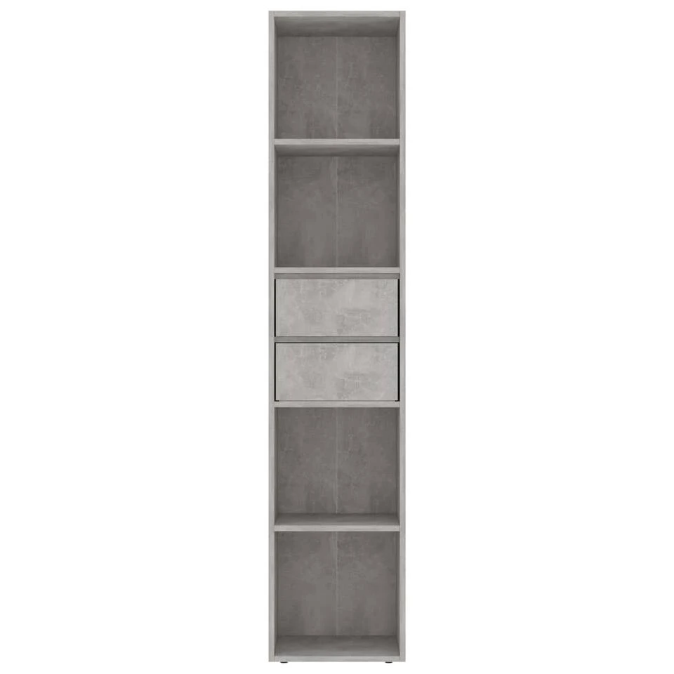 VidaXL Boekenkast 36x30x171 Cm Spaanplaat Betongrijs - Afbeelding 4