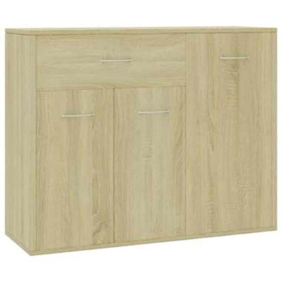 VidaXL Dressoir 88x30x70 Cm Bewerkt Hout Sonoma Eikenkleurig