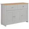 VidaXL Dressoir 112x35x81 Cm Grijs
