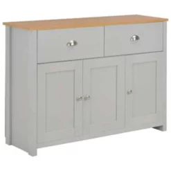 VidaXL Dressoir 112x35x81 Cm Grijs