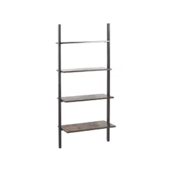 Beliani Ladderkast VILSECK - Donkere Houtkleur Vezelplaat