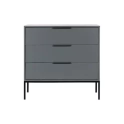 WOOOD Adam Ladekast - Grenen - Staal Grijs - 93x94x52