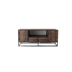 Giga Meubel Tv-Meubel Hout/Metaal - 130x40x55cm - Lio S