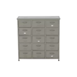 Giga Meubel Ladekast Stone 15 Laden - Metaal - 88x40x88cm