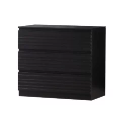 WOOOD Jente Ladekast 3 Lades - Grenen - Zwart - 74,8x83x45,8