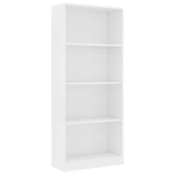 VidaXL Boekenkast Met 4 Schappen 60x24x142 Cm Bewerkt Hout Wit