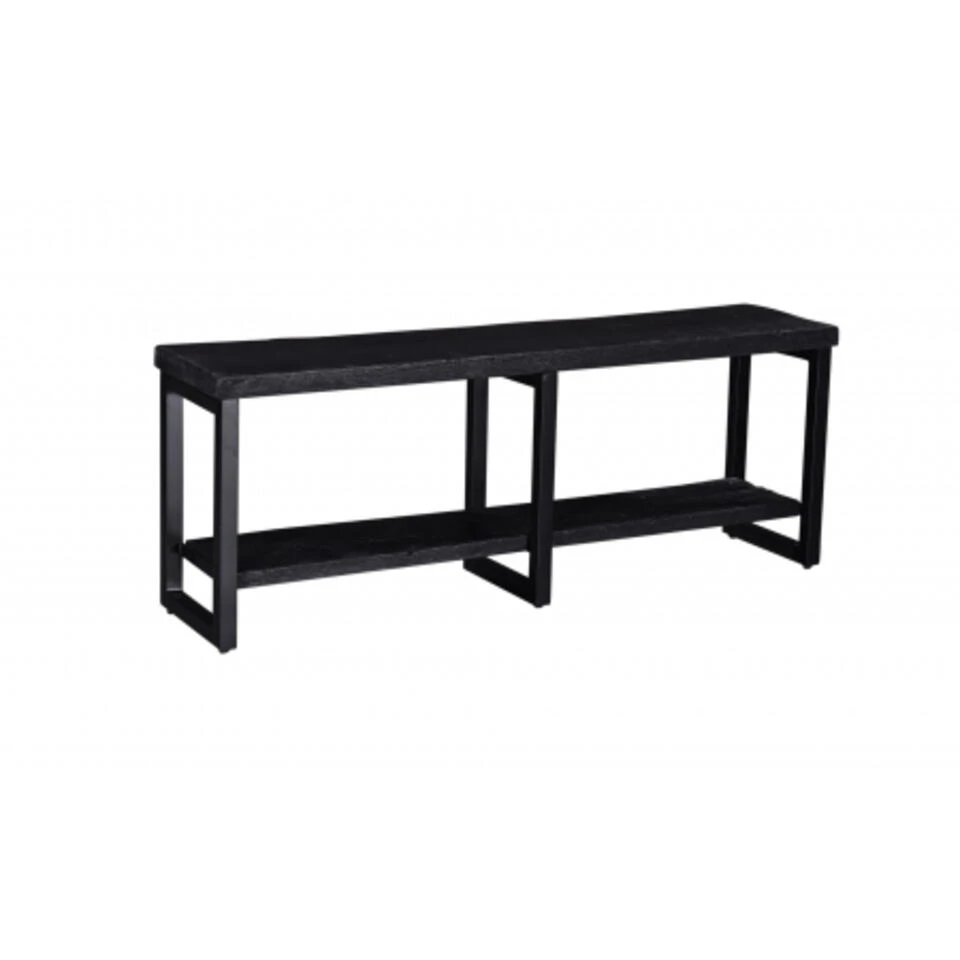 Giga Meubel Tv-meubel Zwart Hout - 160x40x60cm - Pure Black