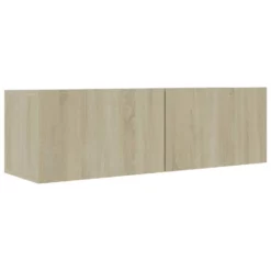 VidaXL Tv-meubel 100x30x30 Cm Bewerkt Hout Sonoma Eikenkleurig