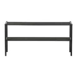 WOOOD Ferro Schoenenrek - Metaal - Zwart - 40x85x35