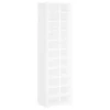 VidaXL Schoenenkast 54x34x183 Cm Bewerkt Hout Wit