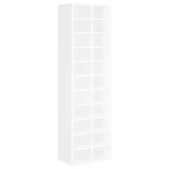 VidaXL Schoenenkast 54x34x183 Cm Bewerkt Hout Wit