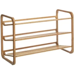 5Five Schoenenrek - Bruin - Bamboe - 9 Paar Schoenen - 74 X 50 Cm