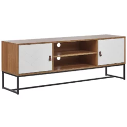 Beliani TV-kast NUEVA - Lichte Houtkleur Mdf