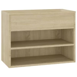 VidaXL Schoenenbank 60x30x45 Cm Spaanplaat Sonoma Eikenkleurig