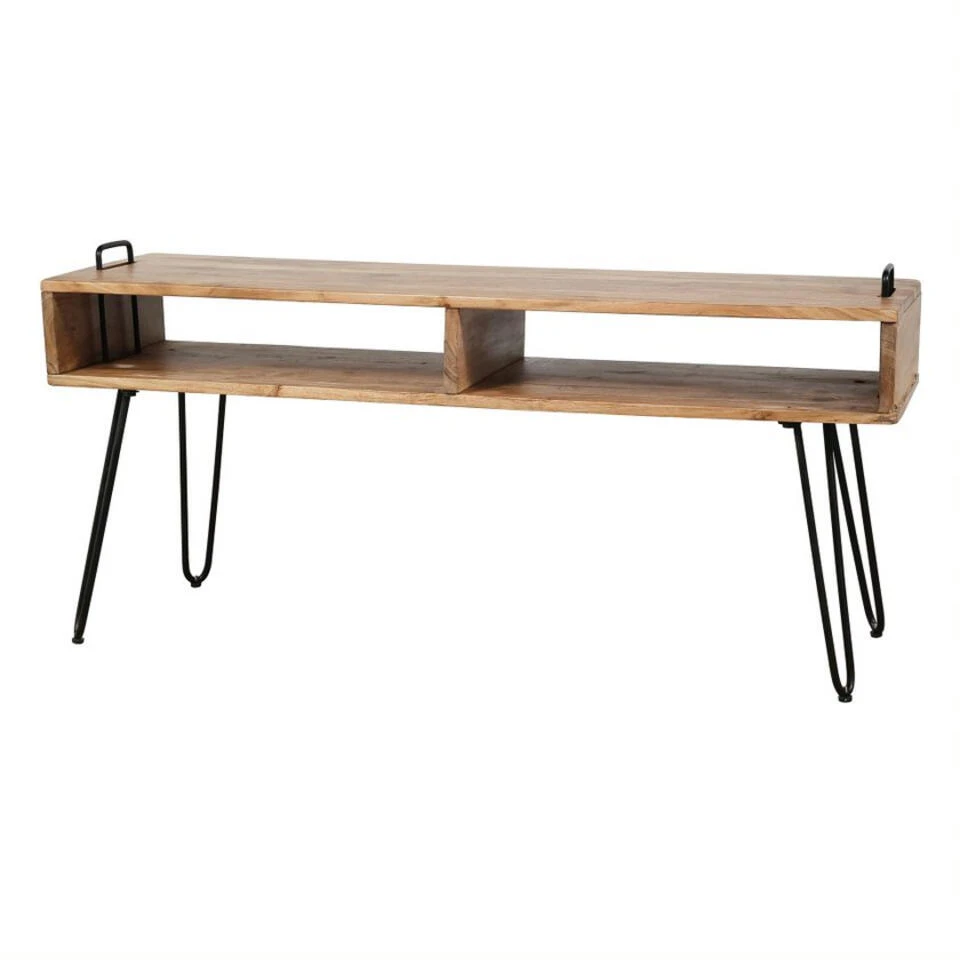 Giga Meubel Tv Meubel Acaciahout - Naturel - 110x35x45cm - Kast Quadro