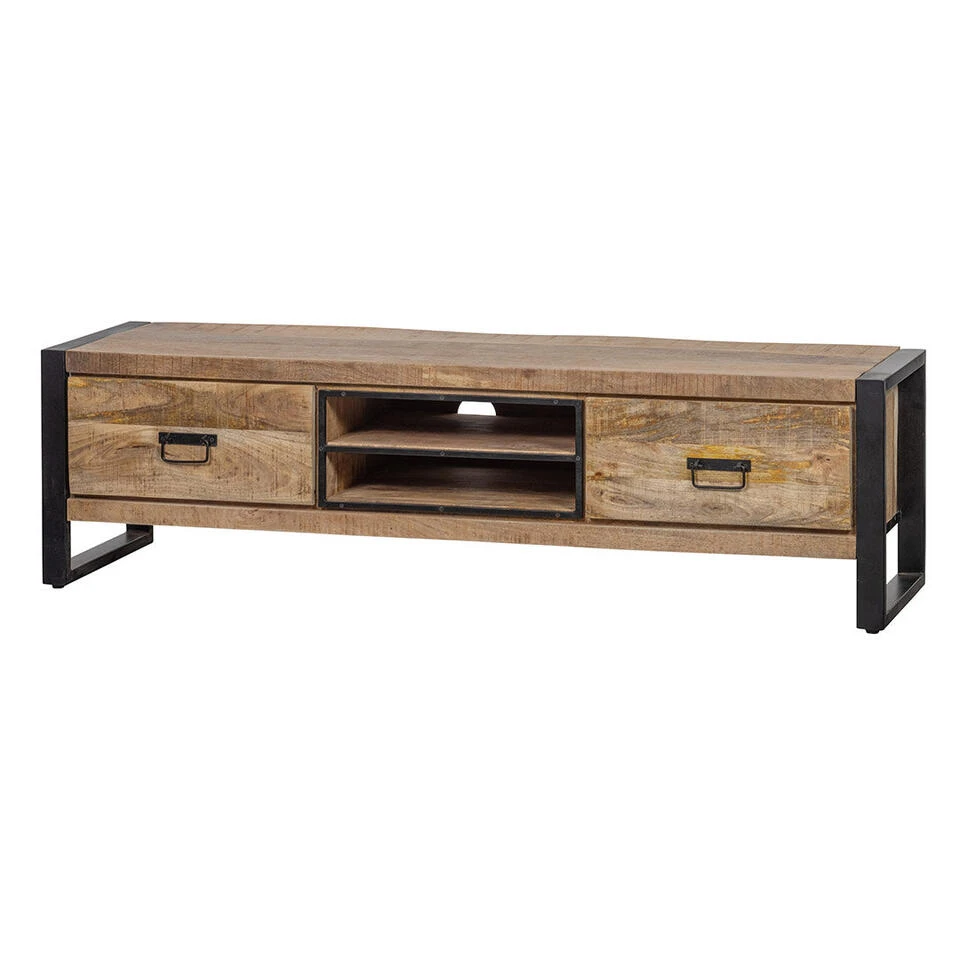 TV Meubel Stockton 180cm - Mangohout - Bruin - Rechthoekig - Afbeelding 4