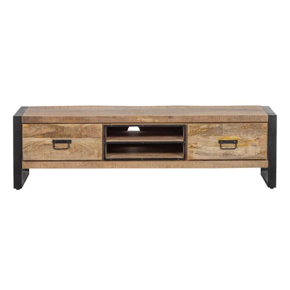 TV Meubel Stockton 180cm - Mangohout - Bruin - Rechthoekig