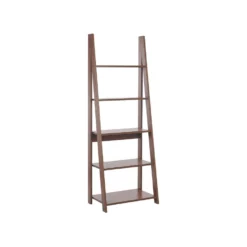 Beliani Ladderkast WILTON - Donkere Houtkleur Vezelplaat