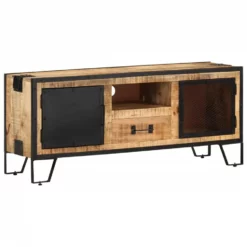 VidaXL Tv-meubel 110x31x46 Cm Ruw Mangohout