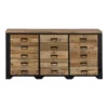 Dressoir El Paso 160cm - Mangohout - Bruin - Rechthoekig
