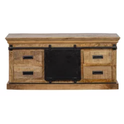 TV Meubel Portland 120cm - Mangohout - Bruin - Rechthoekig