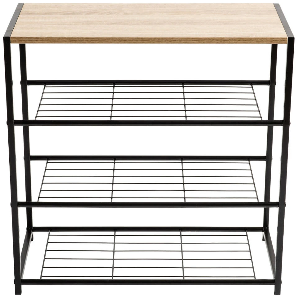 ACAZA Schoenenrek Voor 9 Paar Schoenen Met Houten Plank - Afbeelding 2