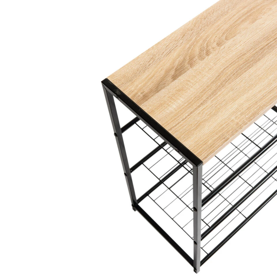 ACAZA Schoenenrek Voor 9 Paar Schoenen Met Houten Plank - Afbeelding 3