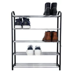 QUVIO Schoenenrek Metaal Met Zwarte Zijkant - 5 Laags