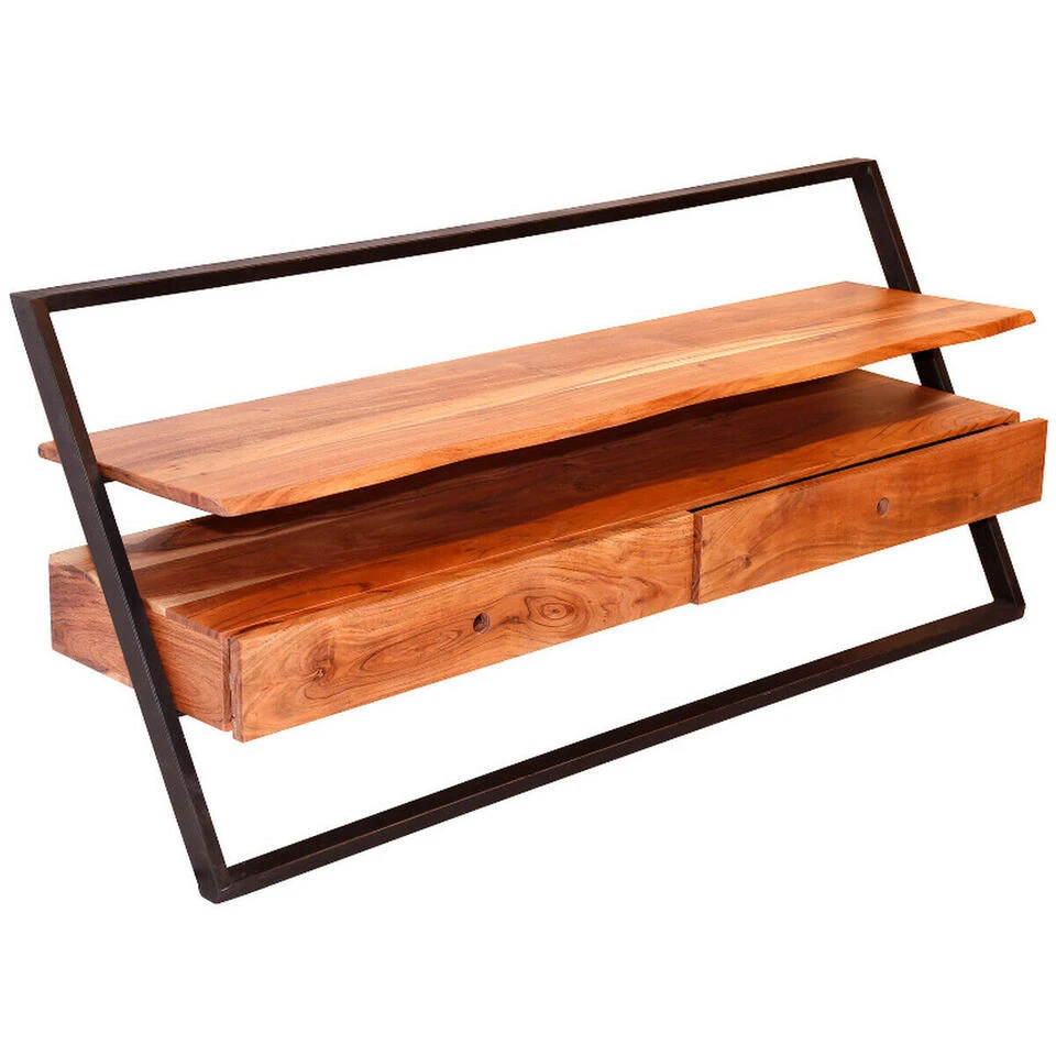 Leona Tv-meubel Acaciahout - Hout - Bruin