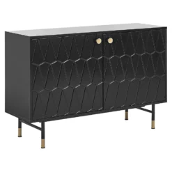 Beliani Sideboard ADANTE - Zwart Mdf