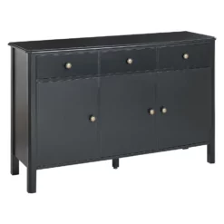Beliani Sideboard OLATE - Zwart Mdf