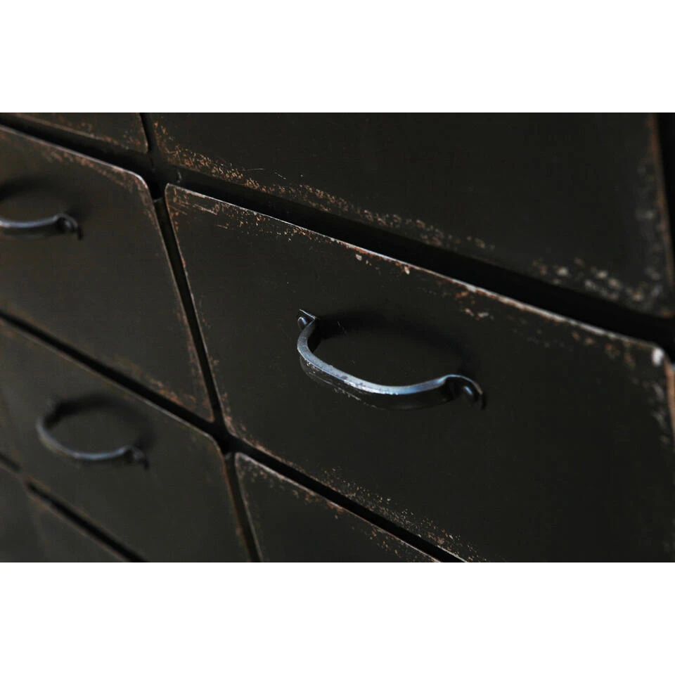 Rootsmann 16 Ladekast Zwart - Dressoir Metaal & Hout - Metaal - Afbeelding 4