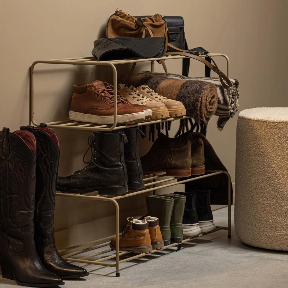 WOOOD Josse Schoenenrek - Metaal - Militair Bruin - 25x80x33 - Afbeelding 3