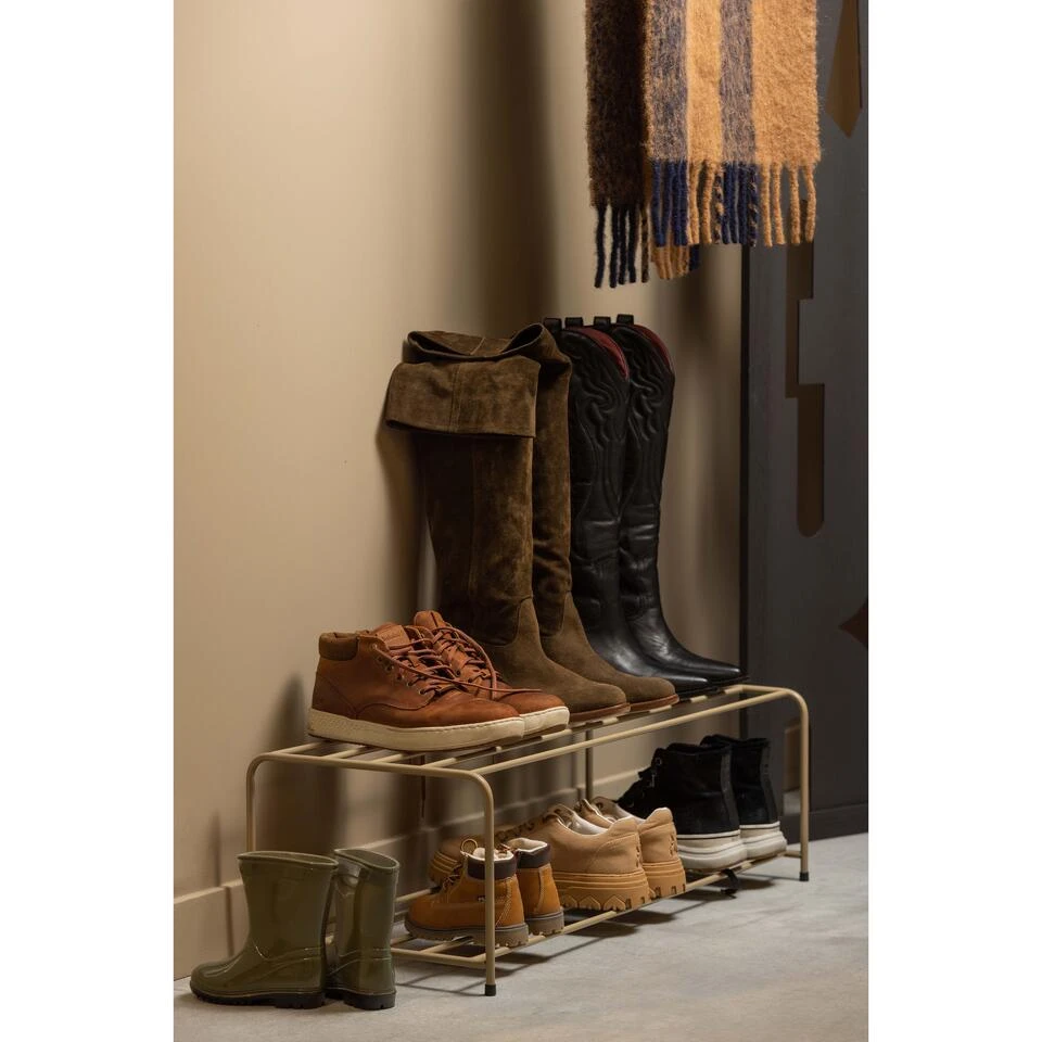 WOOOD Josse Schoenenrek - Metaal - Militair Bruin - 25x80x33 - Afbeelding 4