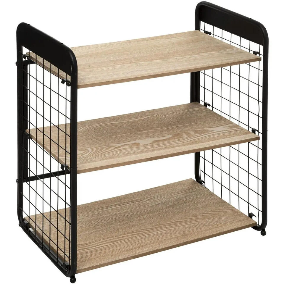 5five Schoenenrek - 6-9 Paar - Metaal-hout - 50 X 56 Cm