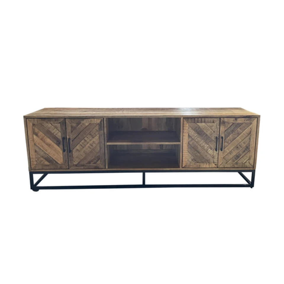 TV Meubel Reno 180cm - Mangohout - Bruin - Rechthoekig
