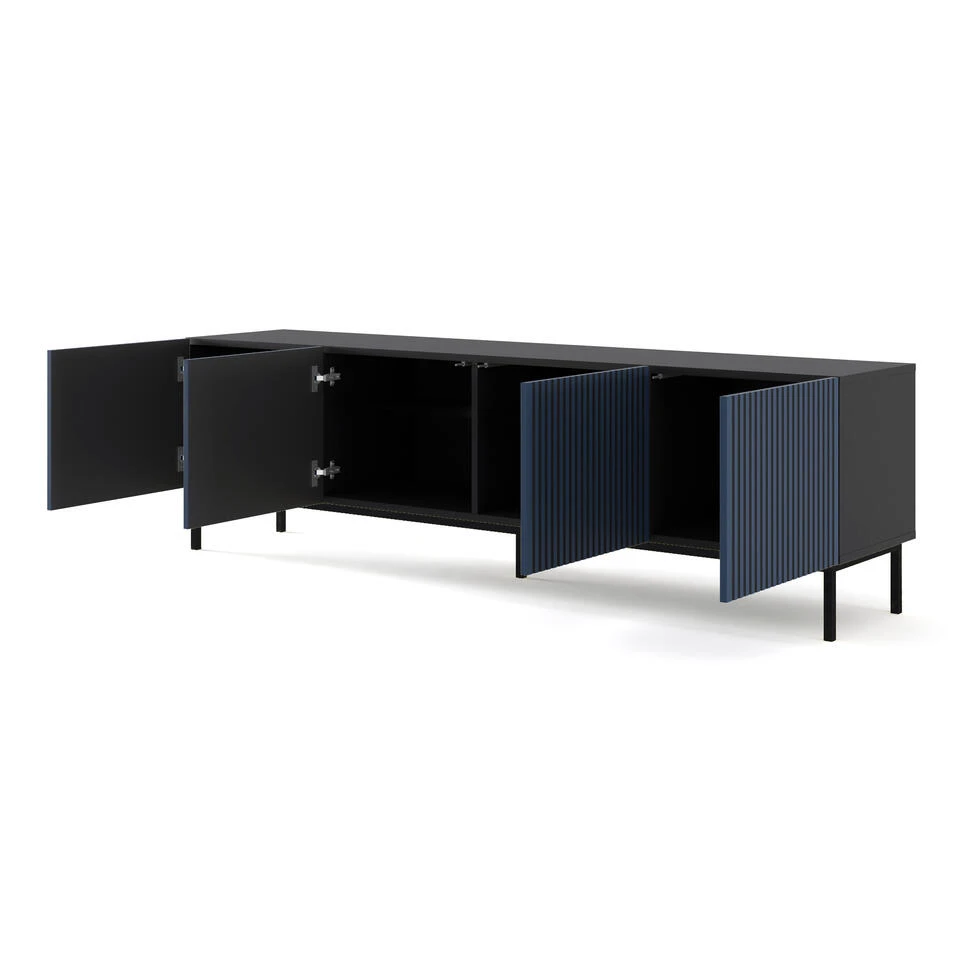 TV Meubel Ravenna F Painted MDF 58x200x42 Blauw - Afbeelding 2