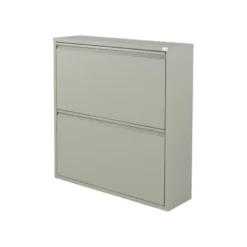 Redin Design Pippen Industrieel Schoenenkast 2 Lade Groen - 22,5x75x77,5 Cm