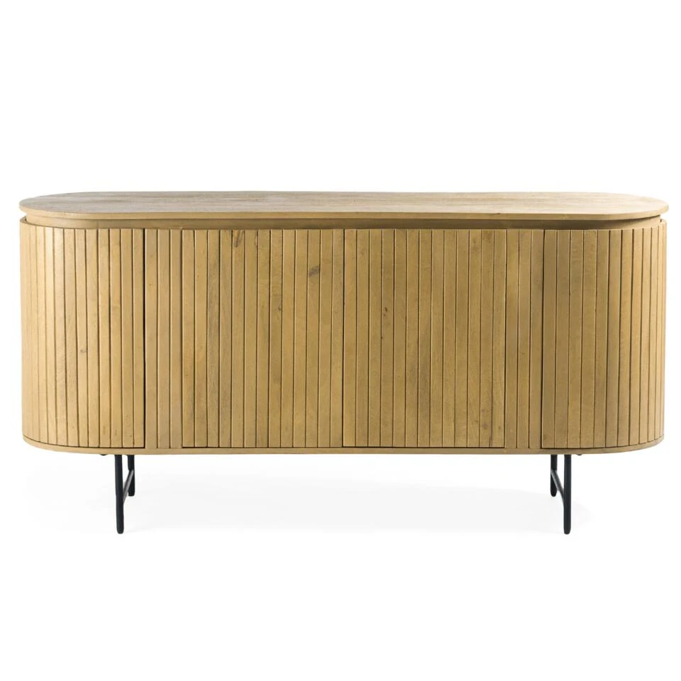 Polan Dressoir 165cm - Hout - Bruin