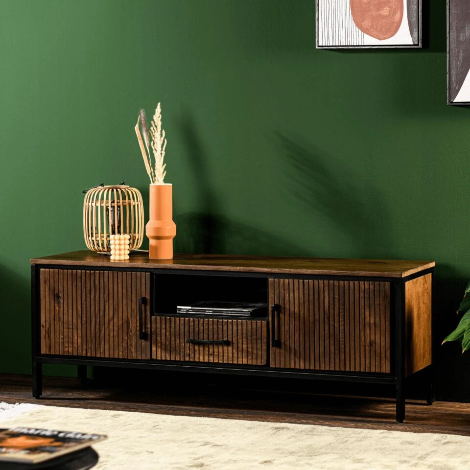 Boca Tv-meubel 140cm - Hout - Bruin - Afbeelding 2