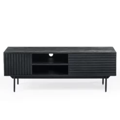 Kaplan Tv-meubel 140cm - Hout - Zwart