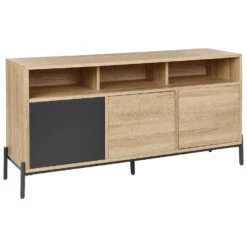 Beliani Sideboard MOINES - Lichte Houtkleur Mdf
