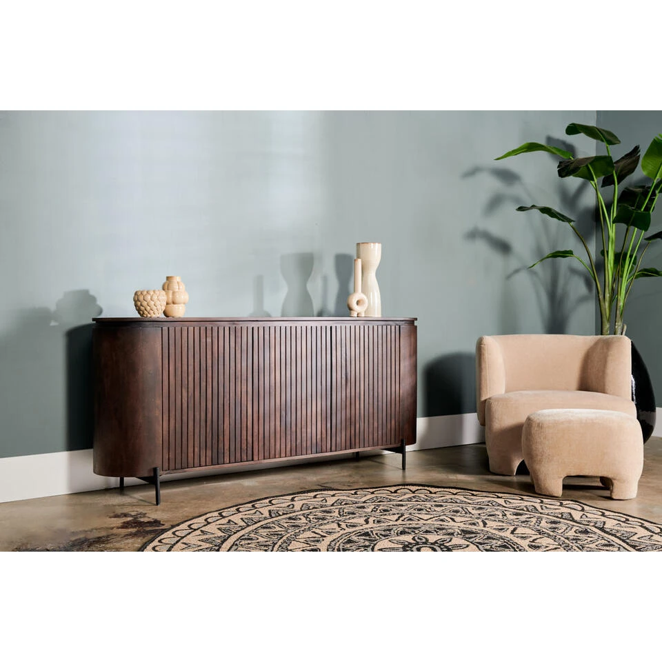 Mokka Dressoir Bruin 180cm - Afbeelding 2