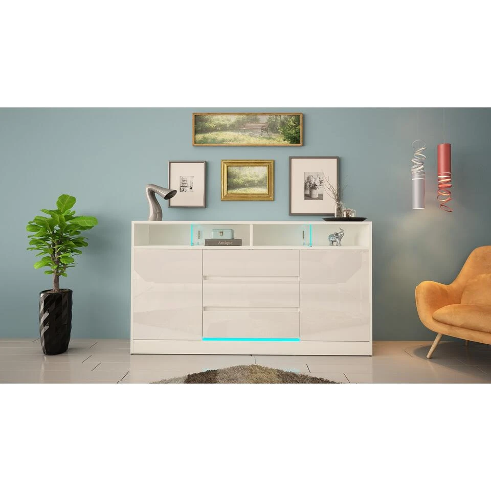 Dressoir Disparo 89x160x34 Wit - Afbeelding 3