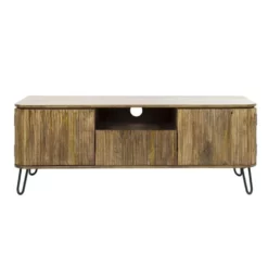 Hoyz - TV-meubel Wave 135cm - Mangohout - Zandkleur