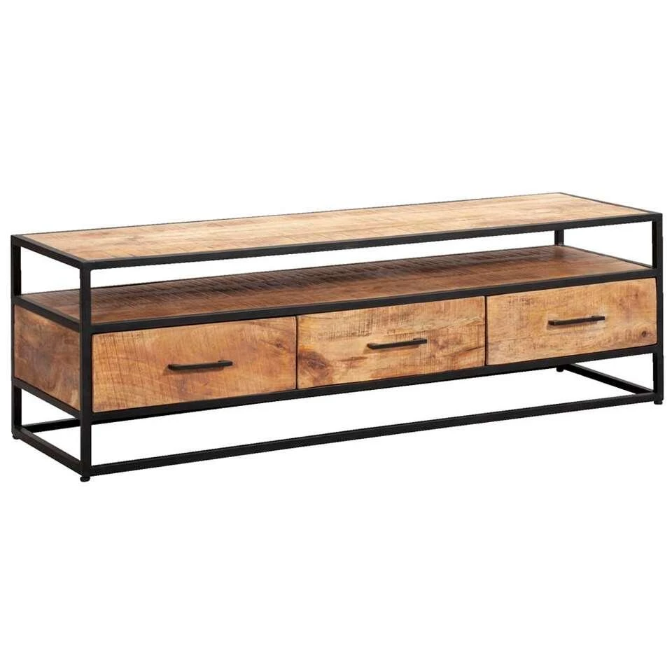 Tv-dressoir Logan - Mangohout - 48x150x45 Cm - Afbeelding 2