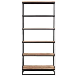 Boekenkast Logan - Mangohout - 180x80x40 Cm