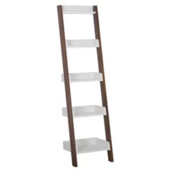 Beliani Boekenkast MOBILE DUO - Wit Mdf