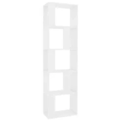 VidaXL Boekenkast/kamerscherm 45x24x159 Cm Bewerkt Hout Hoogglans Wit